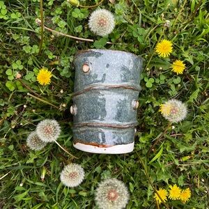 Elegant Green Ceramic Vase